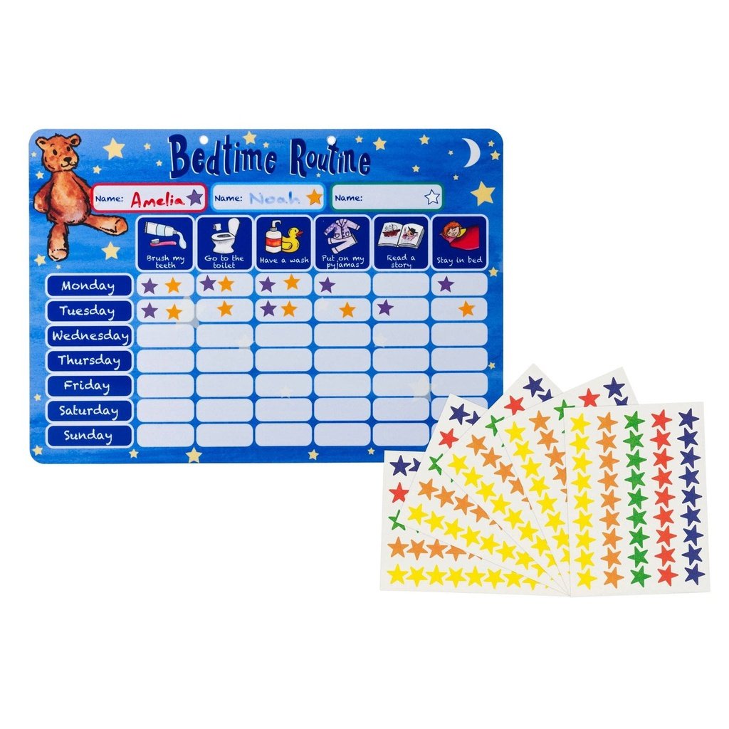 picture of Bedtime - Kids Reward Chart Magnetic by Amonev