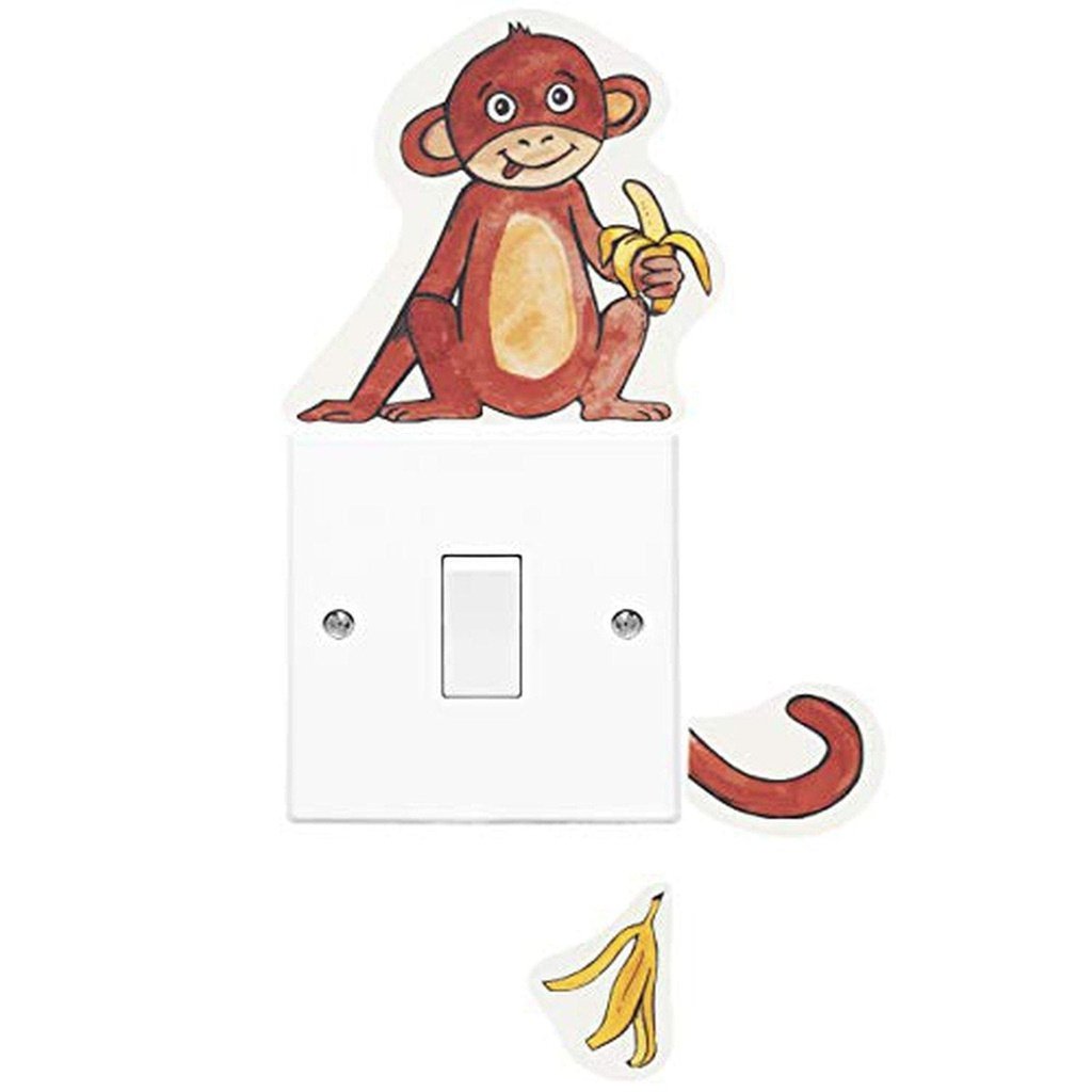 picture of Monkey Nursery Wall Sticker - Light Switch Sticker by Amonev