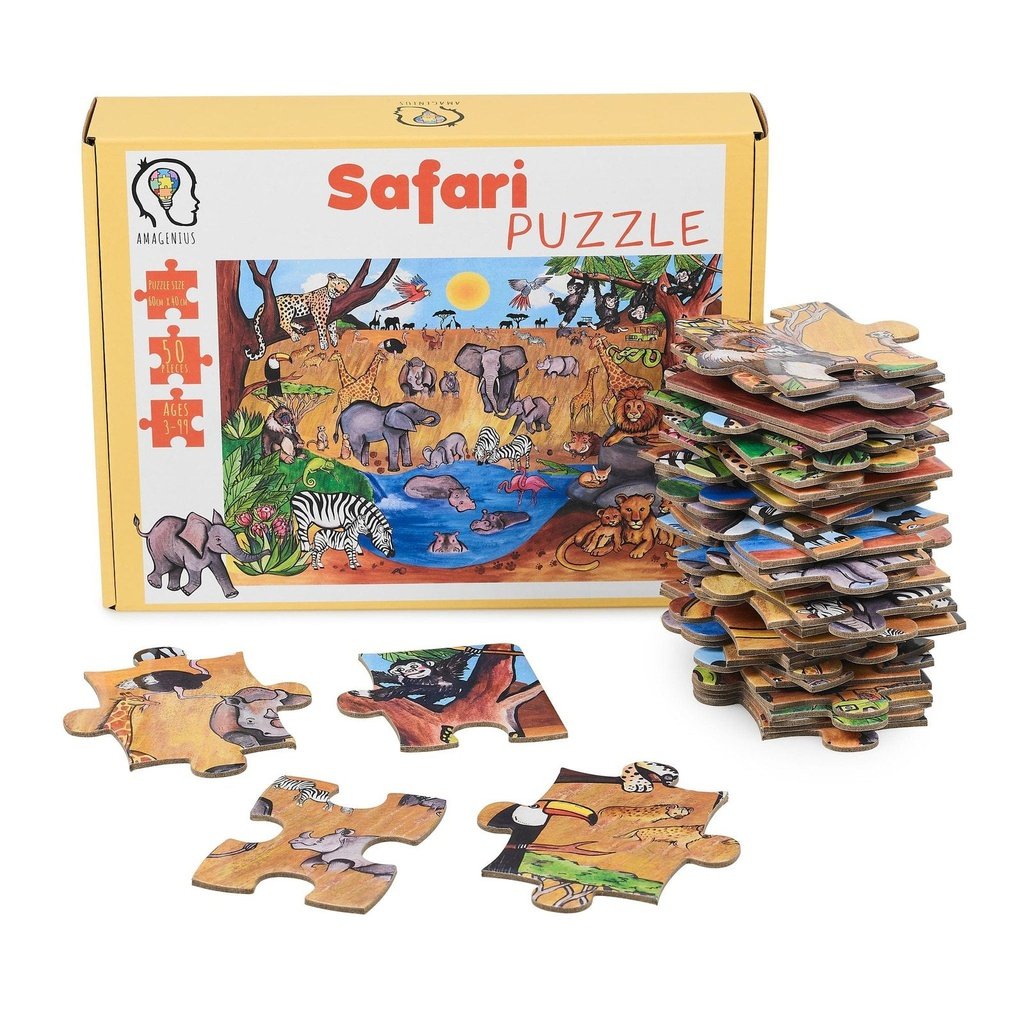 picture of Safari Jigsaw Floor Puzzle for Kids by Amonev