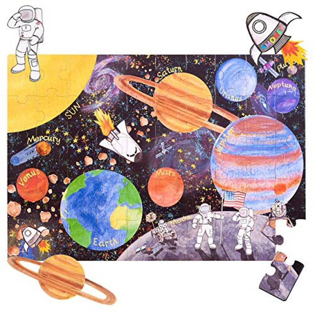 picture of Solar System Jigsaw Floor Puzzle for Kids 50 Pcs by Amonev