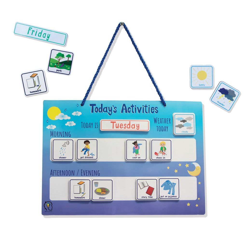 picture of Today's Activities Visual Timetable With Tiles Magnetic by Amonev