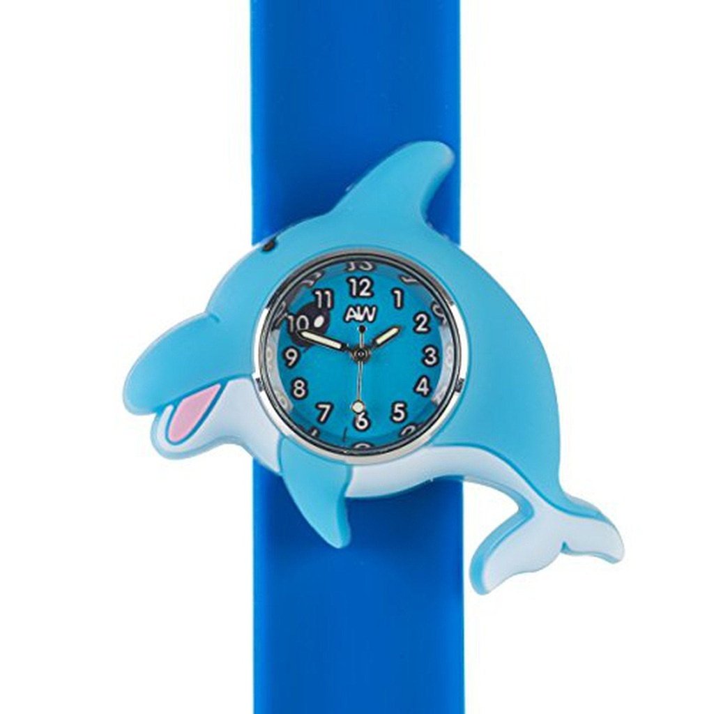 picture of Anisnap Snap Band Watch Dolphin Aqua by Amonev