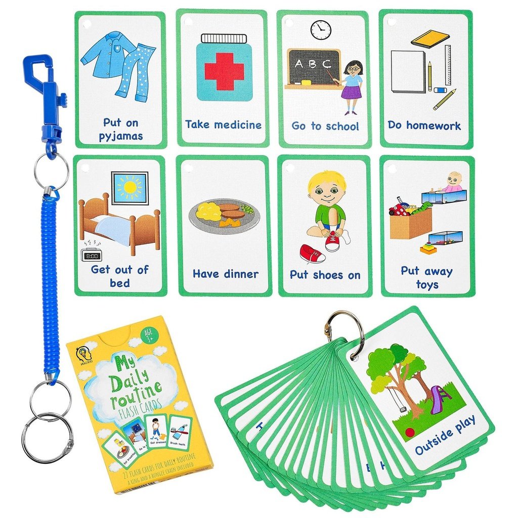 picture of Autism Communication Cards - My Daily Routine 27 Pack by Amonev