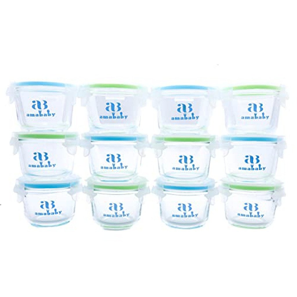 picture of Baby Food Storage Jars Glass 12 Pack by Amonev