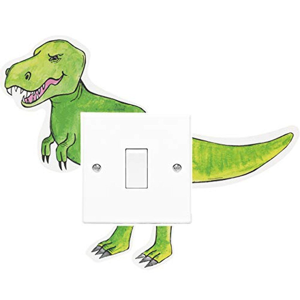 picture of Dinosaur Nursery Wall Sticker - T-Rex Light Switch Sticker by Amonev