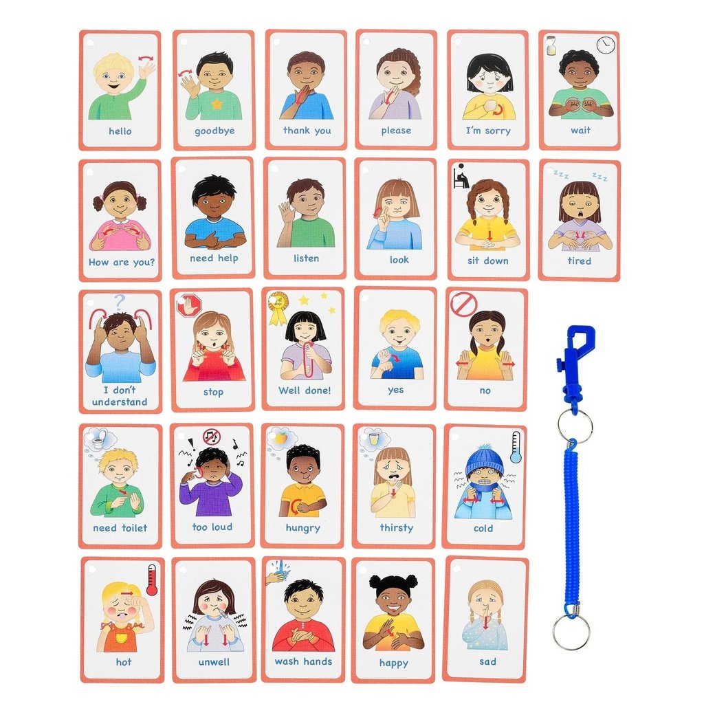 picture of Kids And Baby Sign Language Cards British Sign Language by Amonev