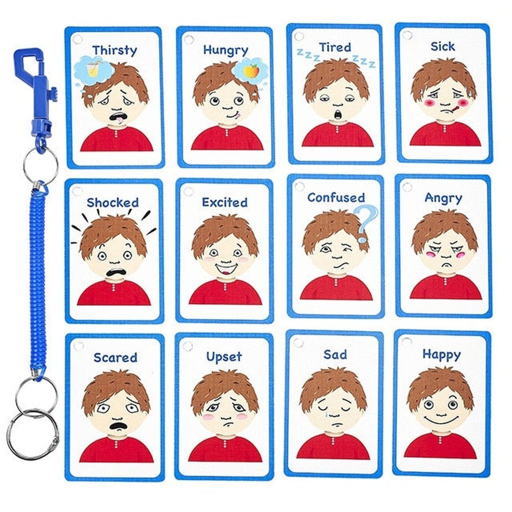 picture of Speech Therapy Flashcards - My Feelings Boys 12 Pack by Amonev