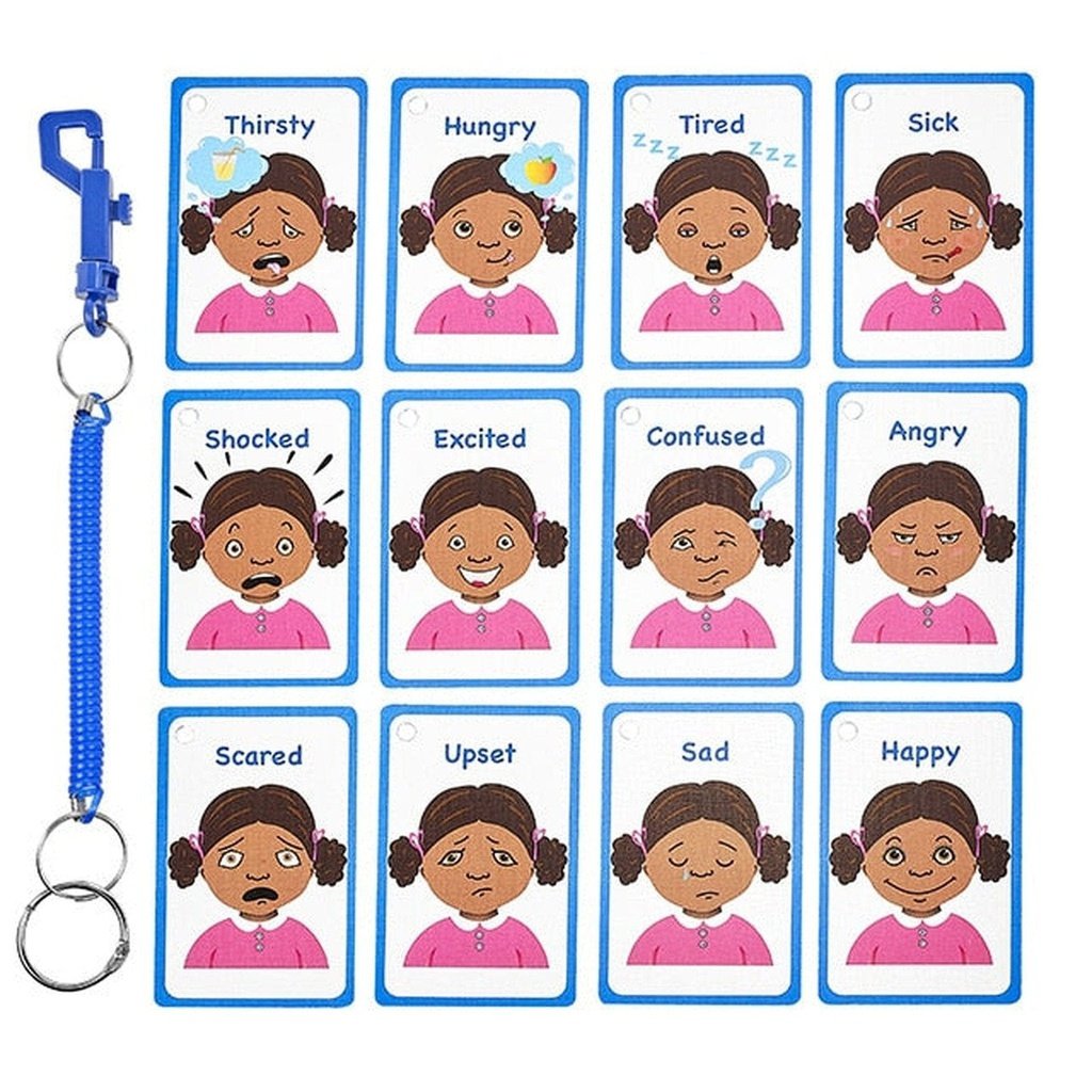 picture of Speech Therapy Flashcards - My Feelings Girls 12 Pack by Amonev