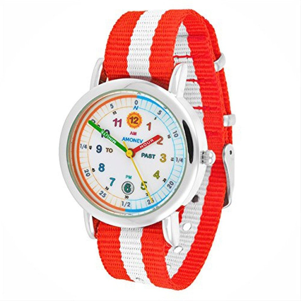 picture of Time Teacher Children's Watch Striped Colour by Amonev