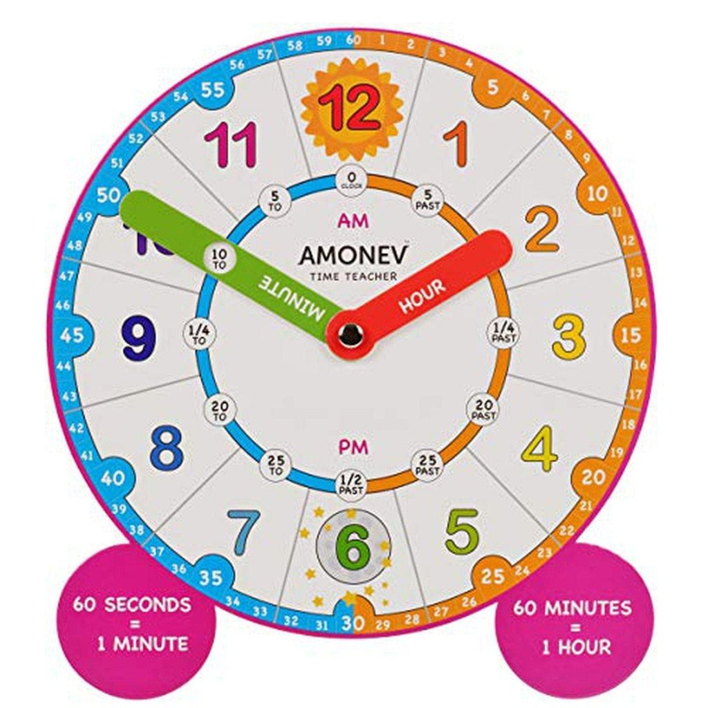 picture of Time Teaching Manual Learning Clock Magnetic by Amonev