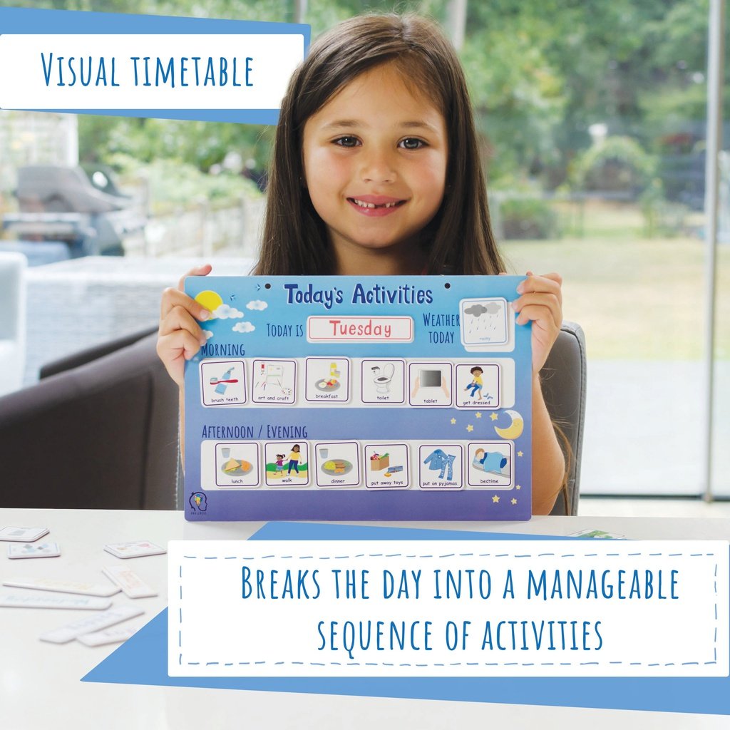 picture of Today's Activities Visual Timetable With Tiles Magnetic by Amonev